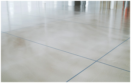 seamless polished concrete flooring