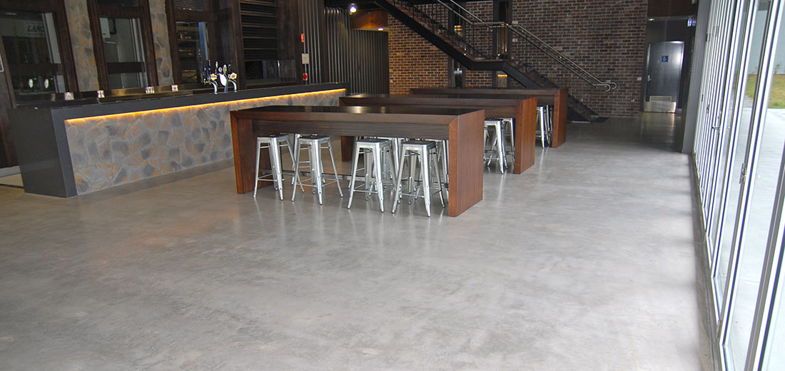 polished concrete cream central coast