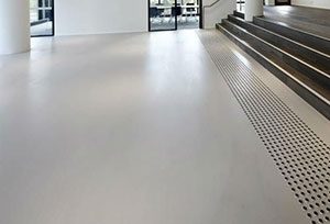 polished cement floors