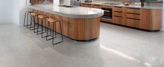 polished concrete floor in Dover Heights