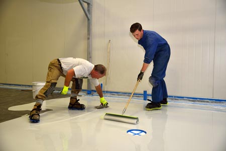 resin flooring installation